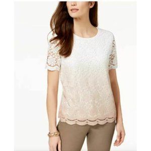 Alfred Dunner‎ La Dolce Vita Ombre Lace Sweater
